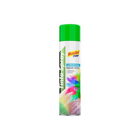 Tinta Spray Luminosa Verde 400ml Mundial Prime
