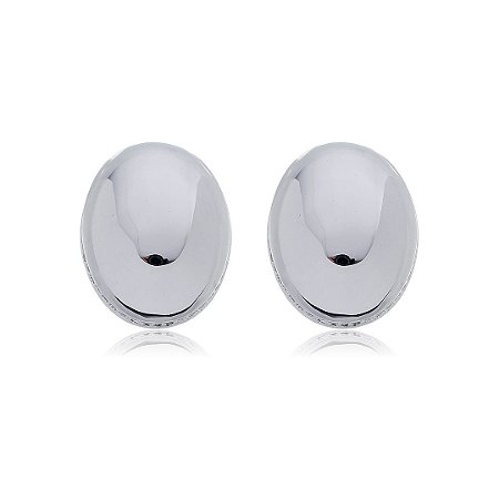 Brinco de base banho em rodio branco