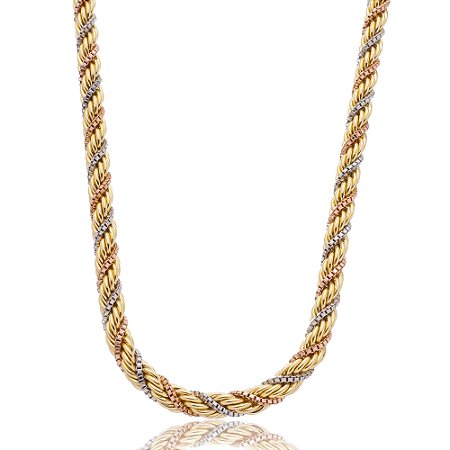 Colar baiano dourado banho em ouro 18k