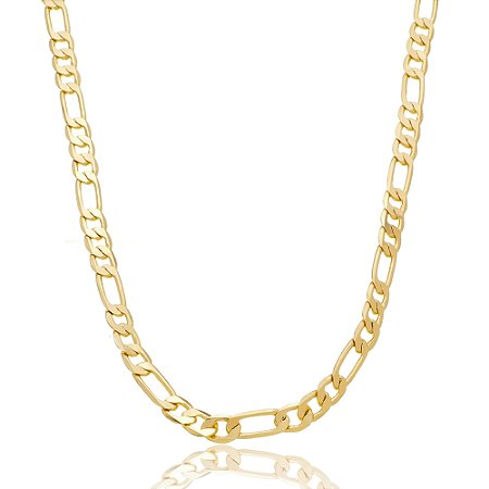 Colar de corrente dourado banho em ouro 18k
