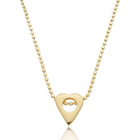 Colar de corrente dourado banho em ouro 18k