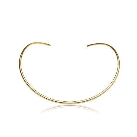 Colar de aro dourado banho em ouro 18k