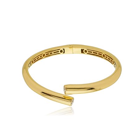 Bracelete dourado banho em ouro 18k