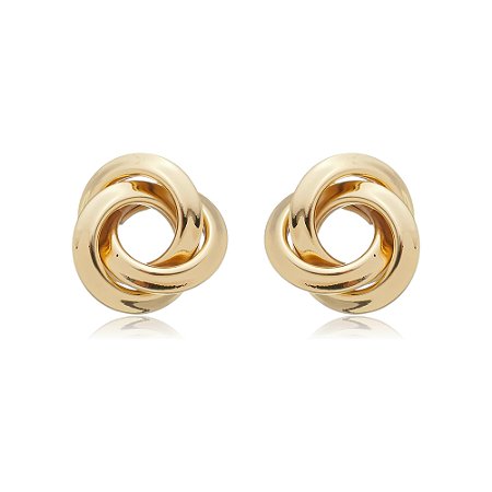 Brinco de base dourado banho em ouro 18k