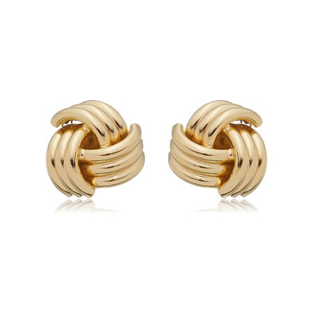 Brinco de base dourado banho em ouro 18k