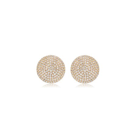 Brinco de base dourado banho em ouro 18k
