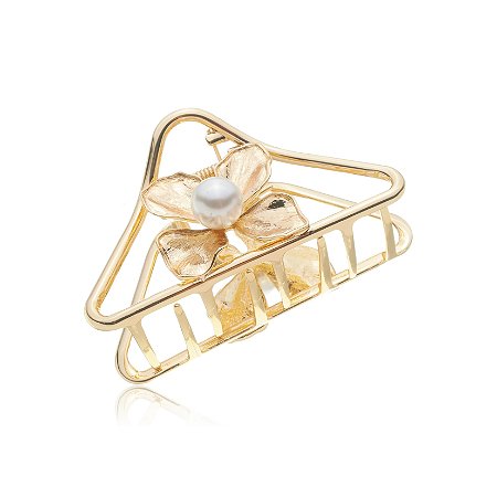 Presilha luxo dourada com perola