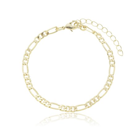 Colar de corrente dourado banho em ouro 18k