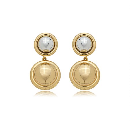 Brinco liso banho duplo