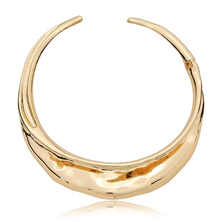 Aro dourado liso banho em ouro 18k