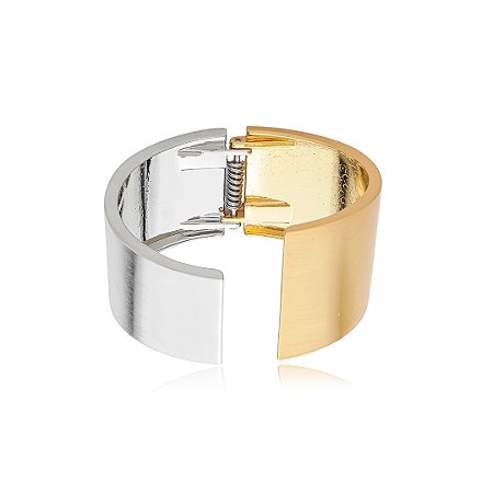 Bracelete liso acetinado banho duplo