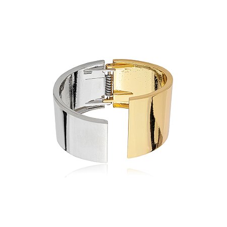 Bracelete liso com banho duplo