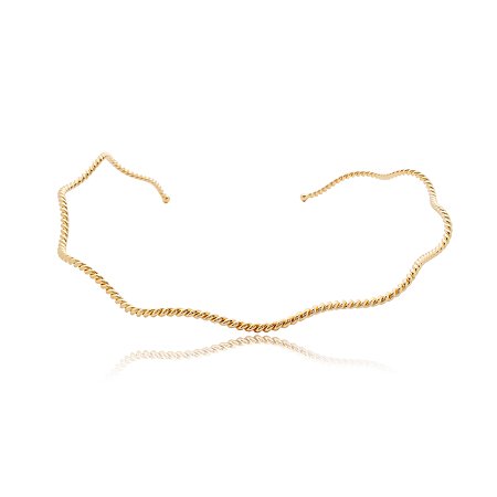 Aro dourado liso banho em ouro 18k