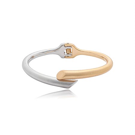 Bracelete liso acetinado banho duplo
