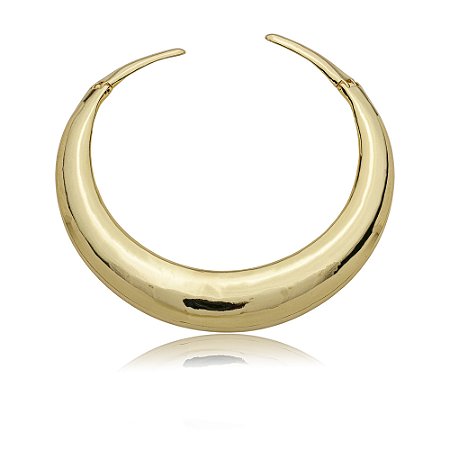 Aro dourado liso banho em ouro 18k
