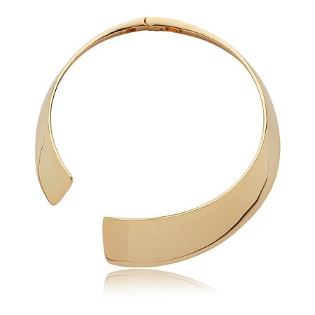 Aro dourado liso banho em ouro 18k
