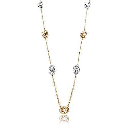 Colar liso banho duplo