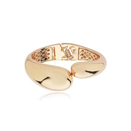 Bracelete liso banho em ouro 18k