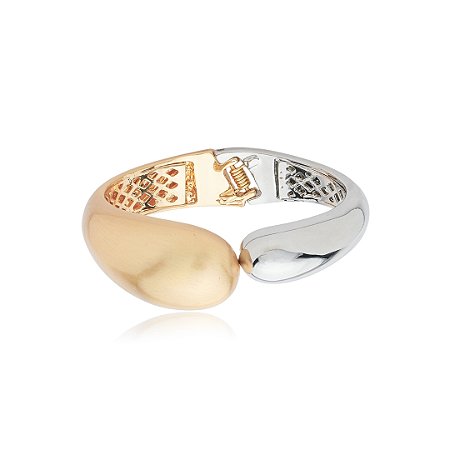 Bracelete liso acetinado banho duplo