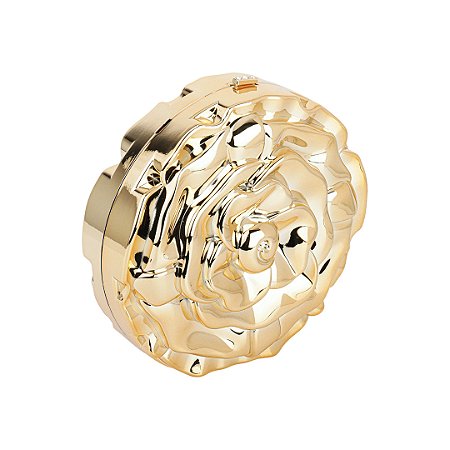 Bolsa cluth de flor dourada com alça removivel