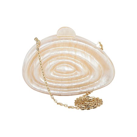 Bolsa cluth em acrilico com alça removivel