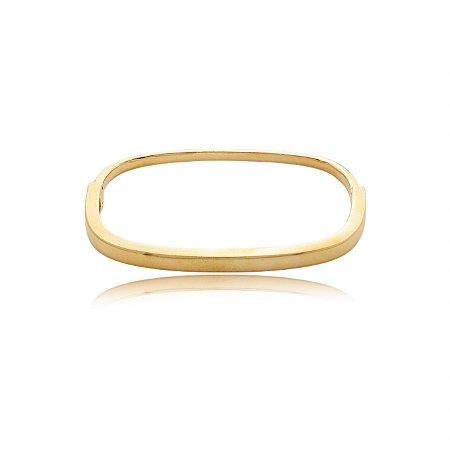 Bracelete liso banho em ouro 18k