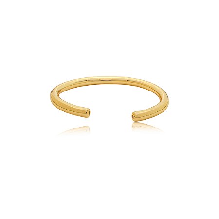 Bracelete liso banho em ouro 18k
