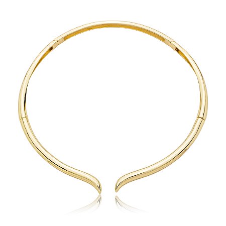 Aro dourado liso banho em ouro 18k