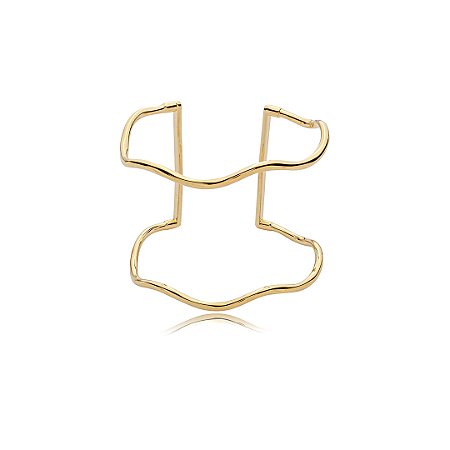 Bracelete liso banho em ouro 18k