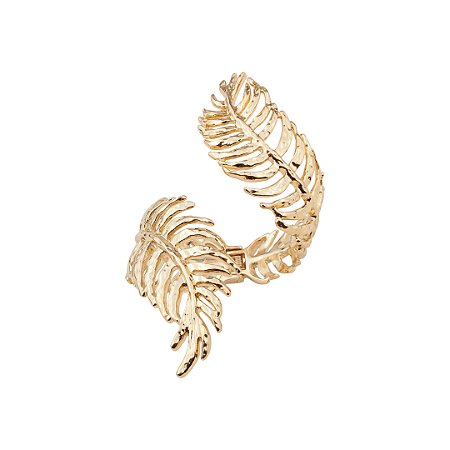 Bracelete liso banho em ouro 18k