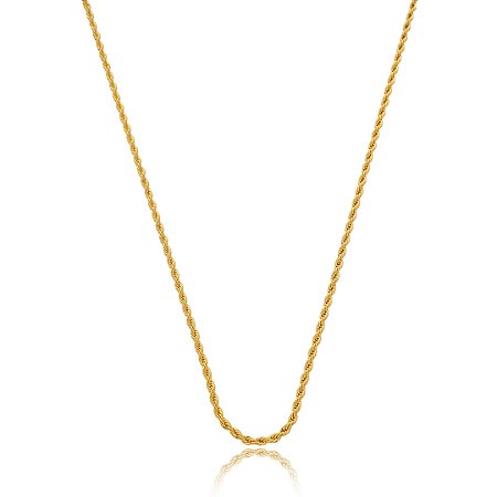 Colar De Corrente Baiana com Banho em Ouro 18K