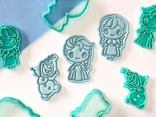 Kit Cortador de Biscoito Frozen A