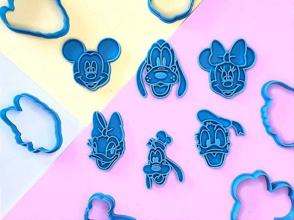 Kit Cortador de Biscoito Turma do Mickey Disney