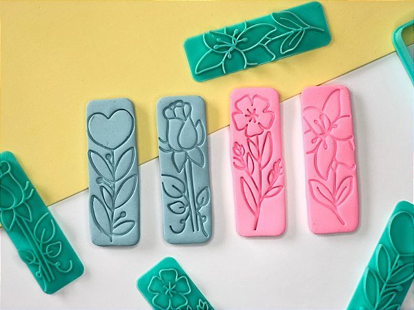 Cortador de Biscoito Palitos Florais