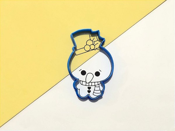 Cortador de Biscoito Boneco de Neve Natalino