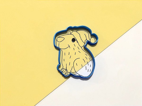 Cortador de BIscoito Capivara Natalina
