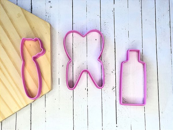 Kit Cortador de Biscoito Dentista