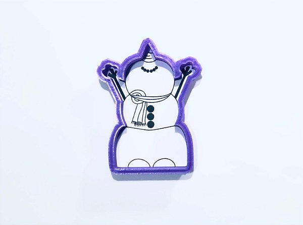 Cortador de Biscoito Boneco de Neve V