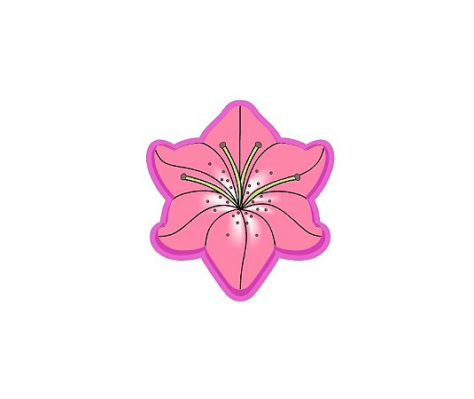 Cortador de Biscoito Flor V Modelo 3