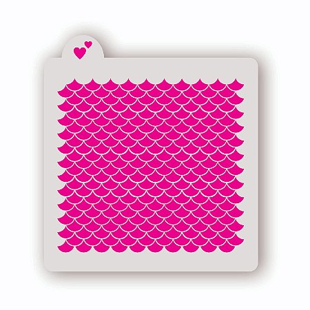 Estêncil Fundo Escamas 2.0