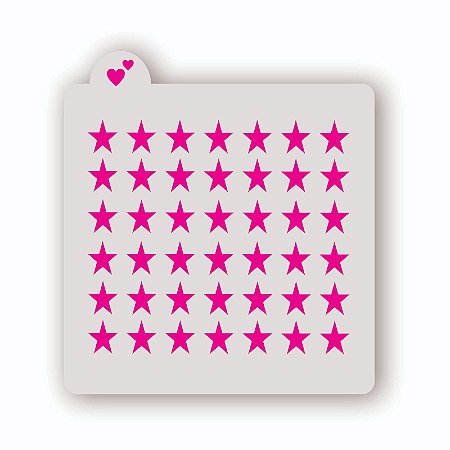 Estêncil Fundo Estrelas 1