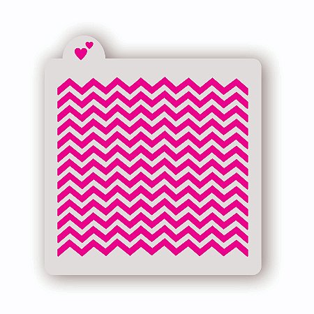 Estêncil Fundo Chevron