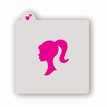 Estêncil Barbie