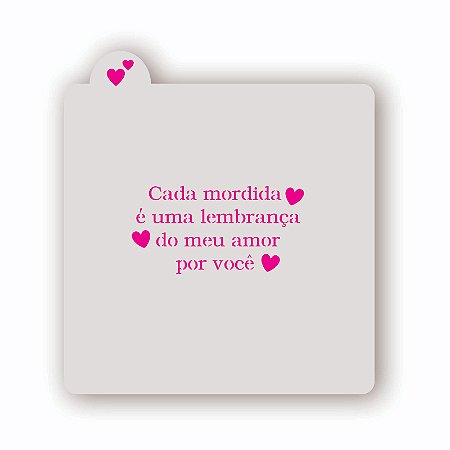 Estêncil Cada mordida