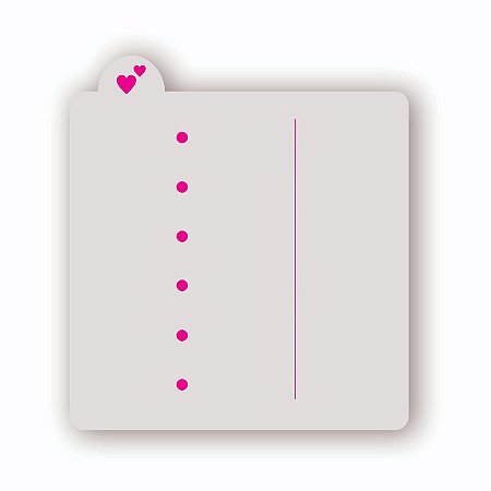 Estêncil Fundo Linhas de Caderno