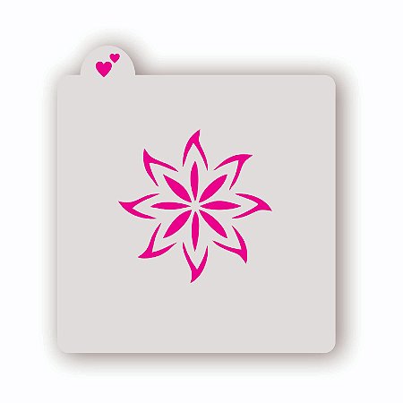Estêncil Flor D