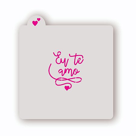Estêncil Eu te amo F