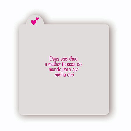 Estêncil Frase Dia dos Avós B