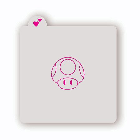 Estêncil Cogumelo Toad