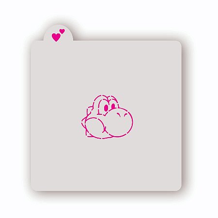 Estêncil Yoshi cabeça
